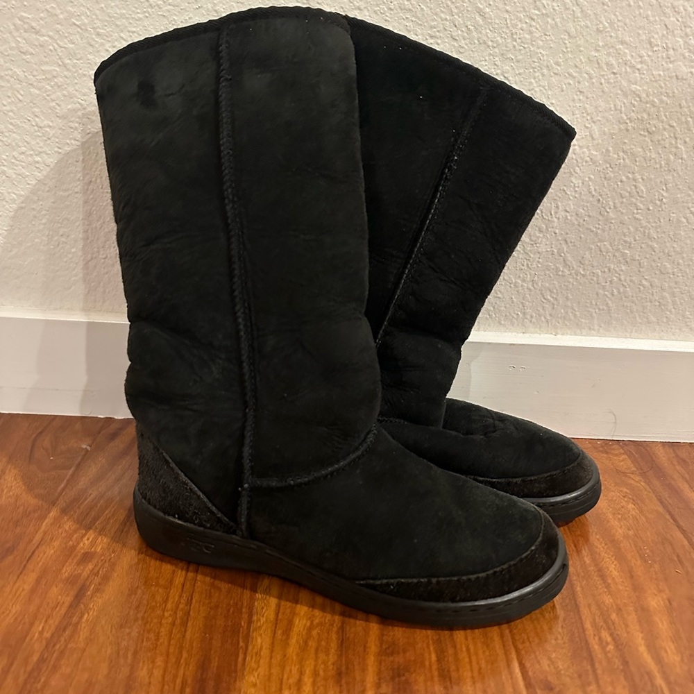 UGG Australia Black Suede Boots